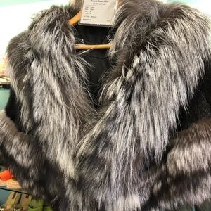 Silver Fox Mink Cape medium